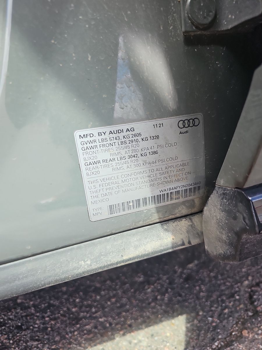 2022 Audi SQ5 Premium Plus AWD