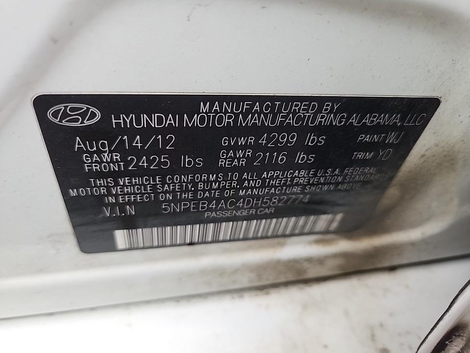 2013 Hyundai Sonata GLS FWD
