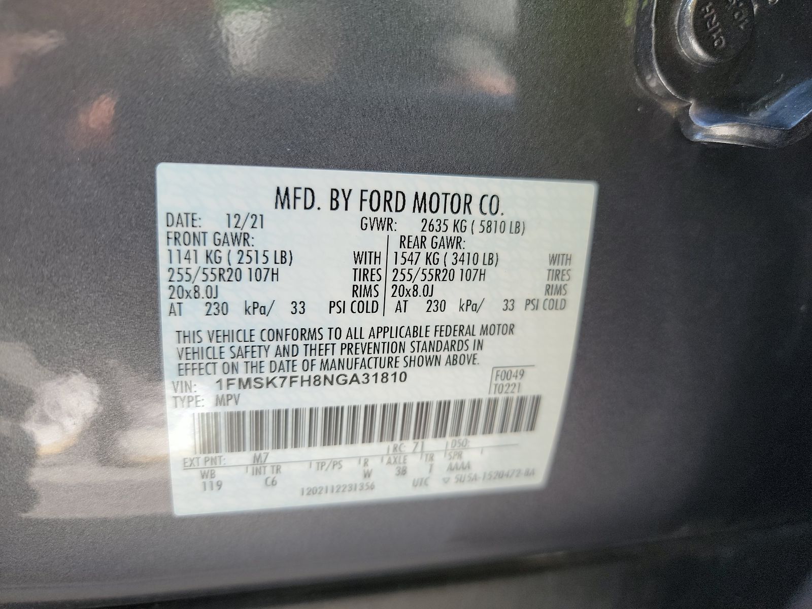 2022 Ford Explorer Limited RWD