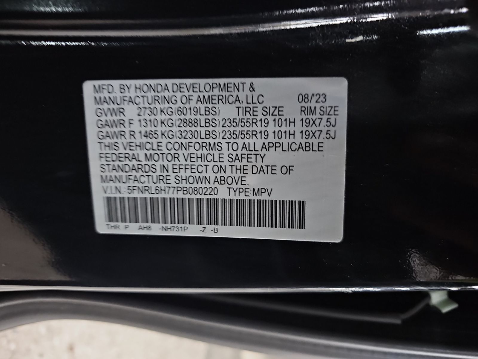 2023 Honda Odyssey Sport FWD