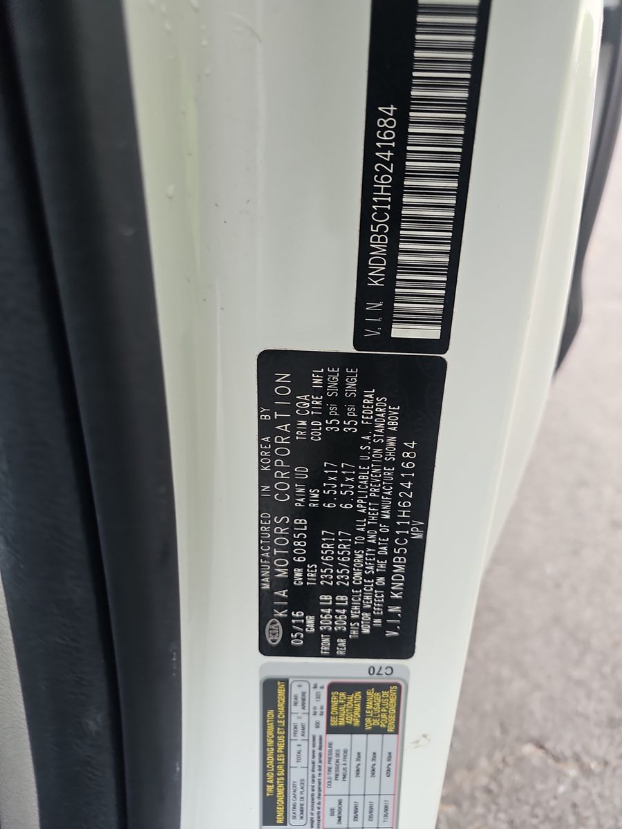 2017 Kia Sedona LX FWD