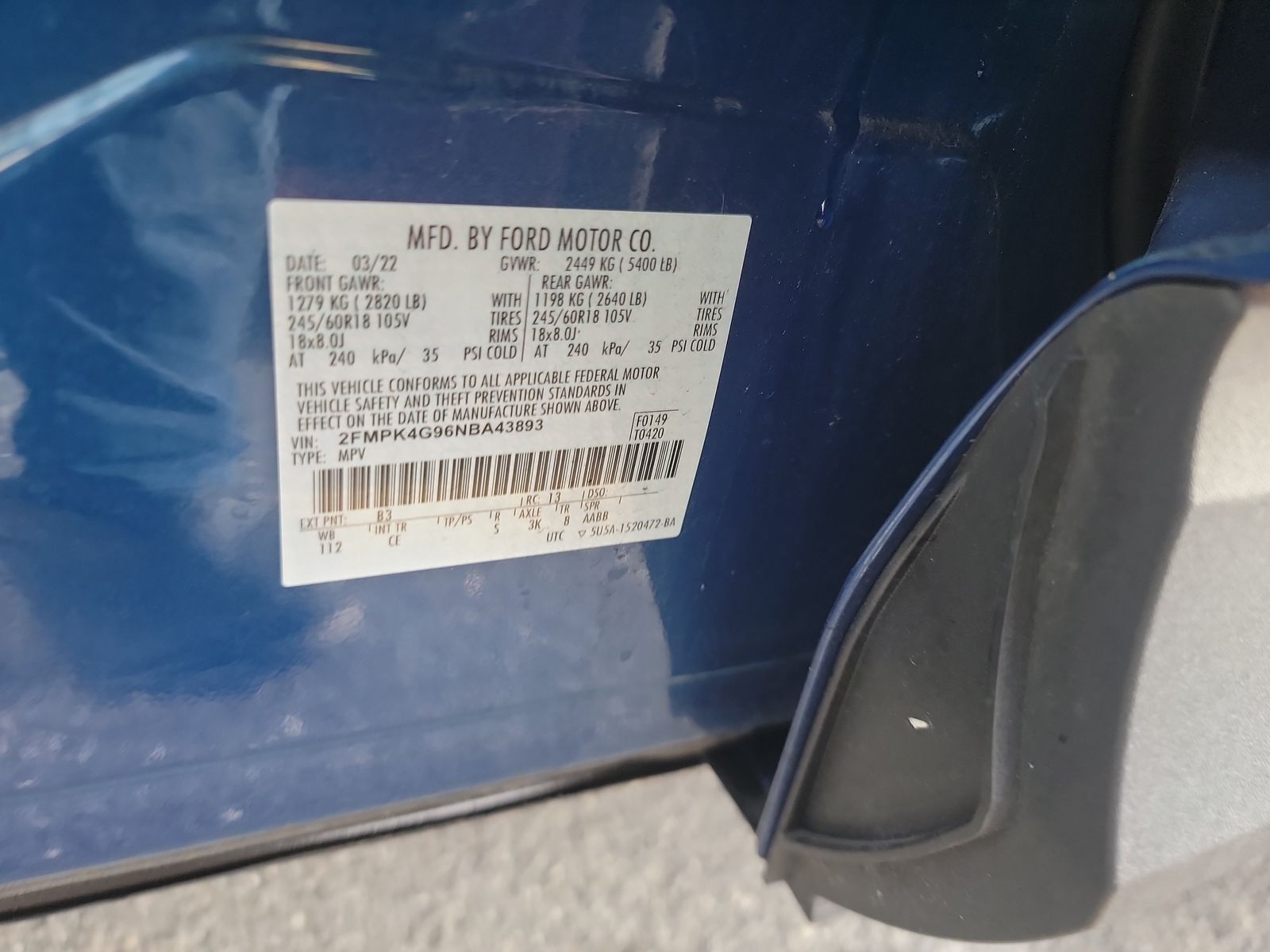 2022 Ford Edge SE AWD