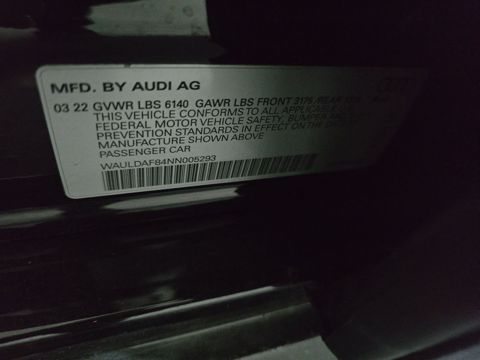 2022 Audi A8 Base AWD