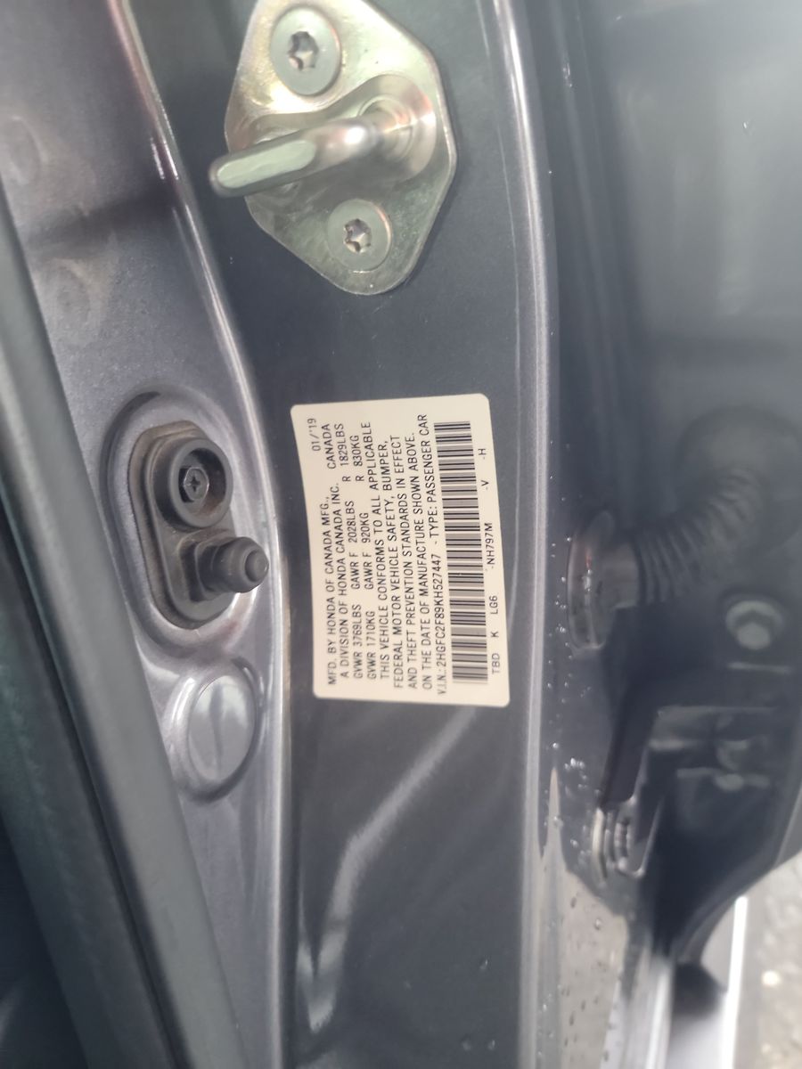 2019 Honda Civic Sedan Sport FWD