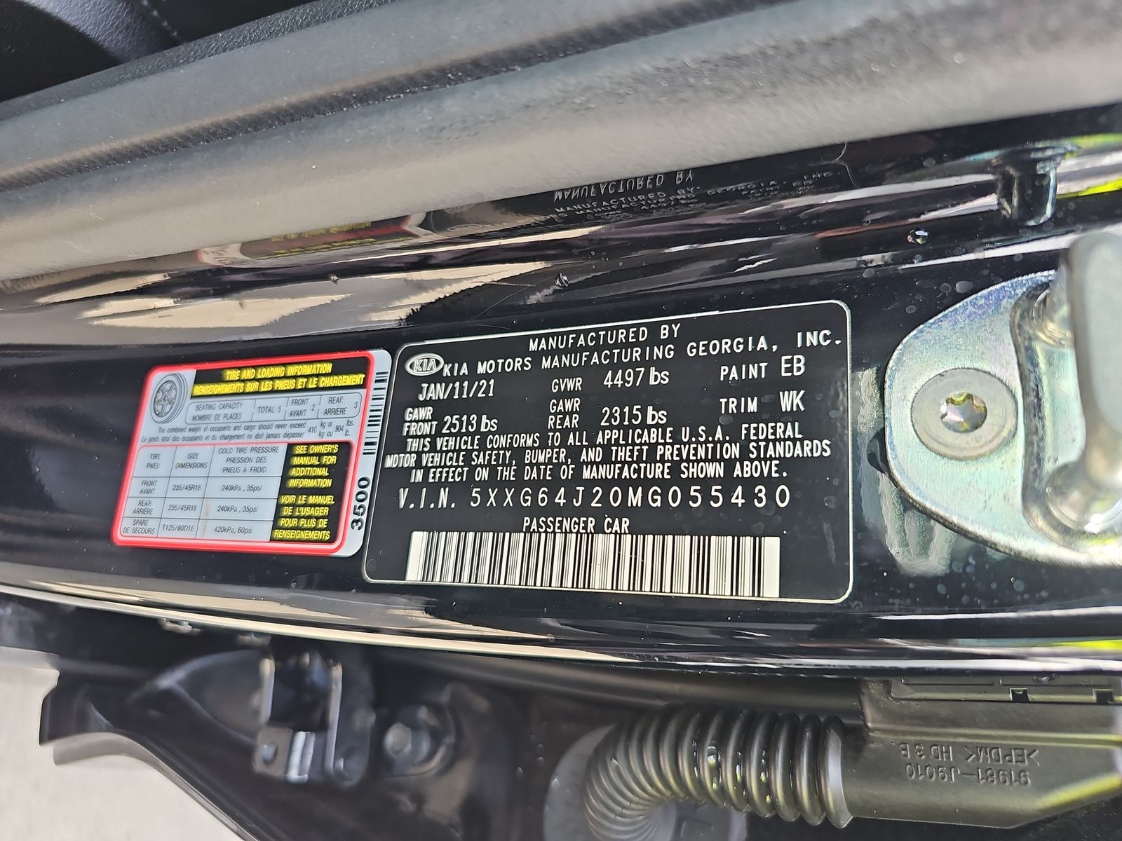 2021 Kia K5 GT-Line AWD