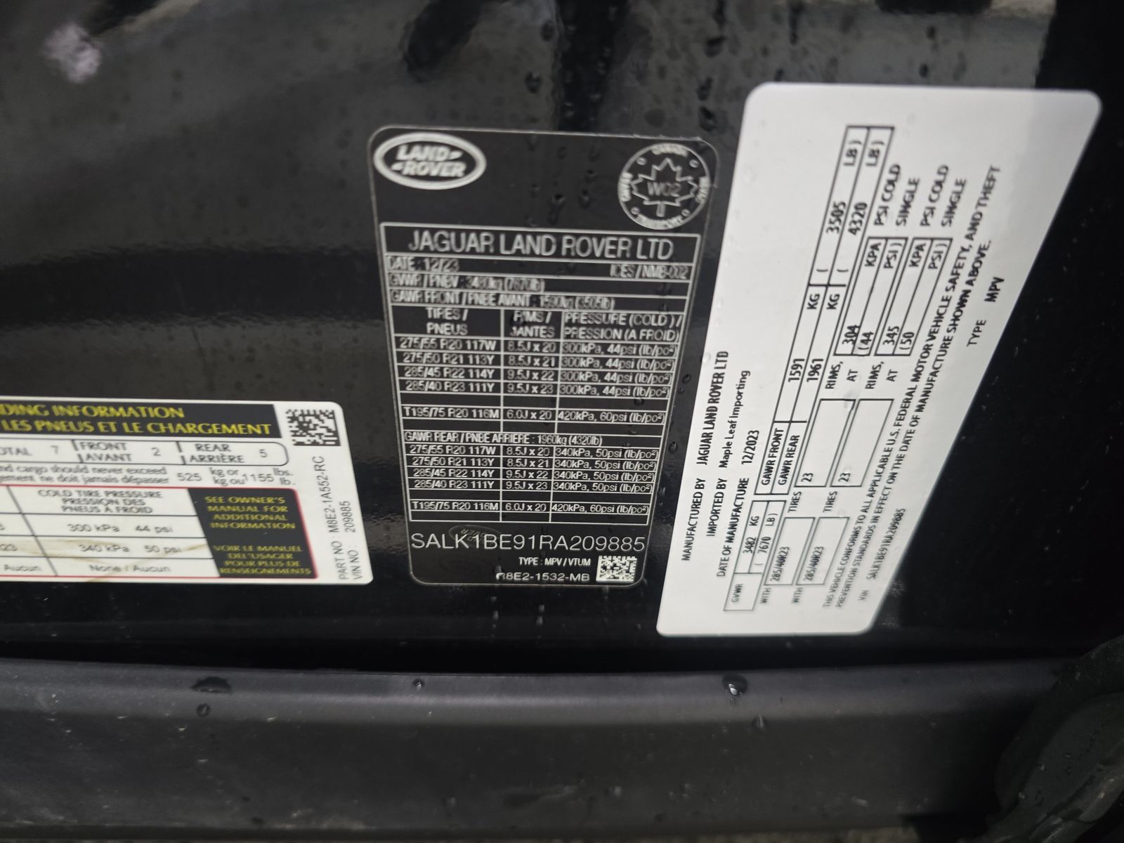 2024 Land Rover Range Rover Autobiography LWB AWD