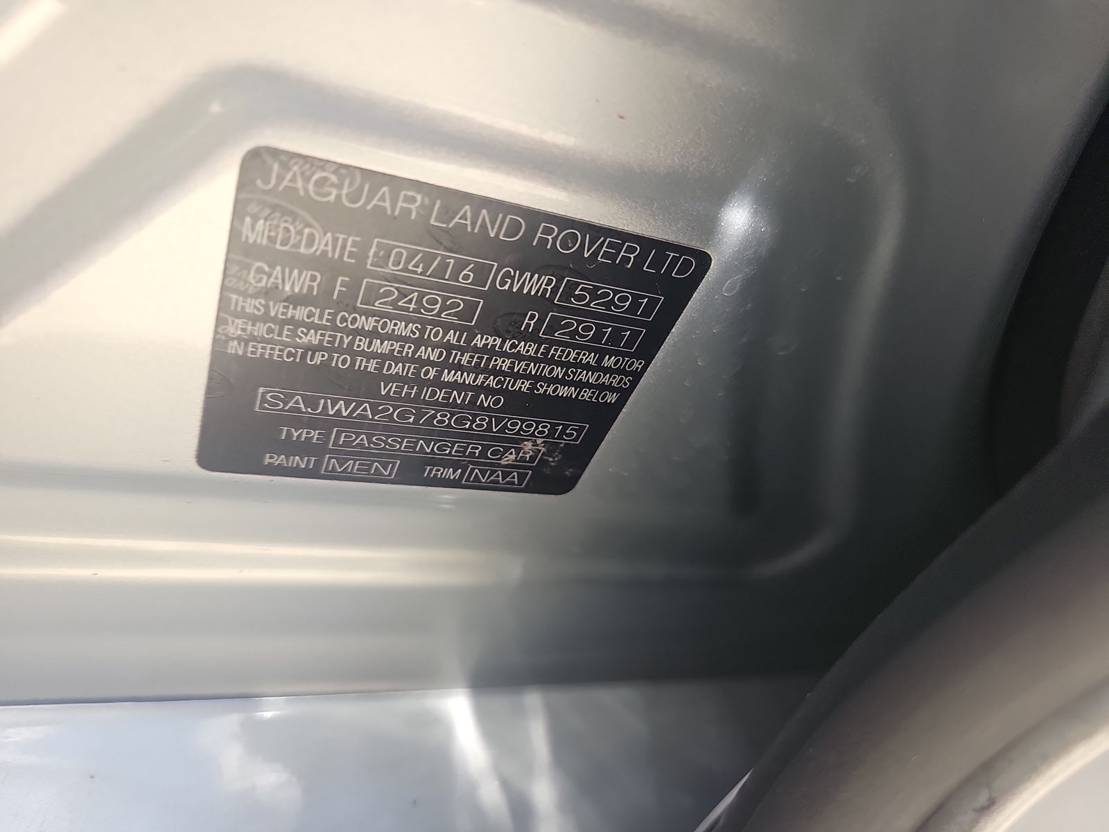 2016 Jaguar XJ L Portfolio FWD