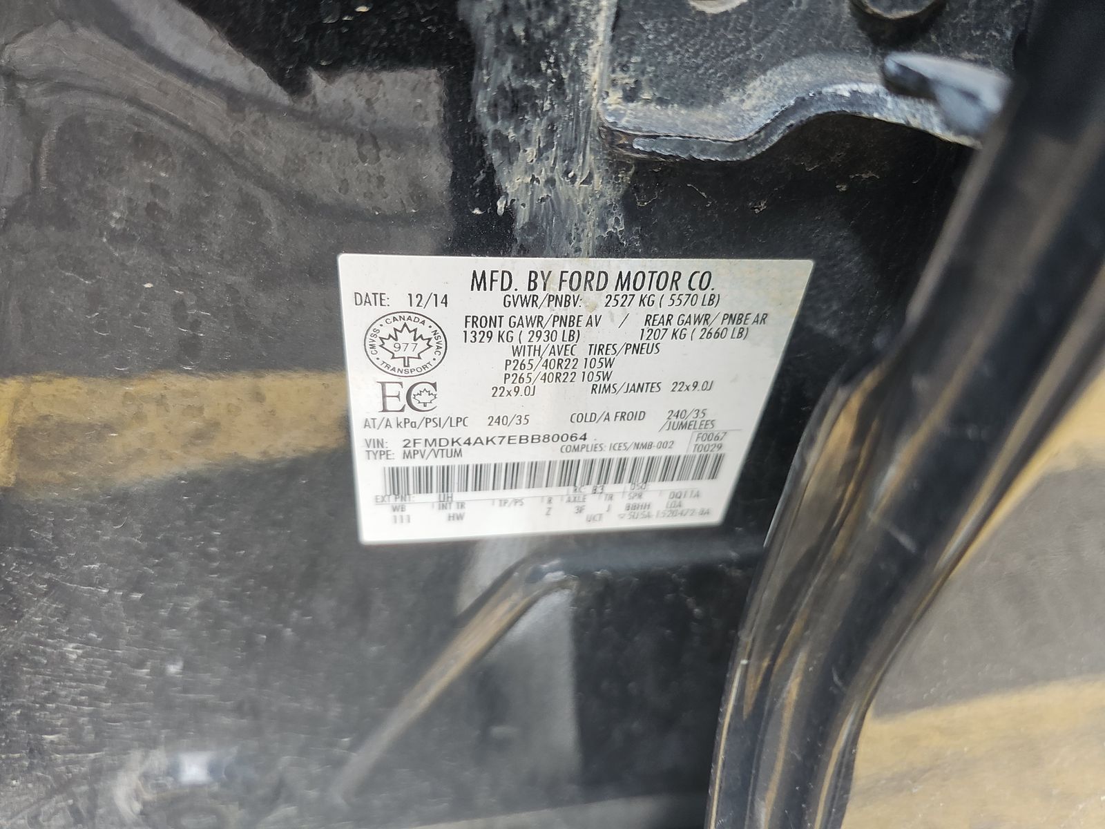 2014 Ford Edge Sport AWD