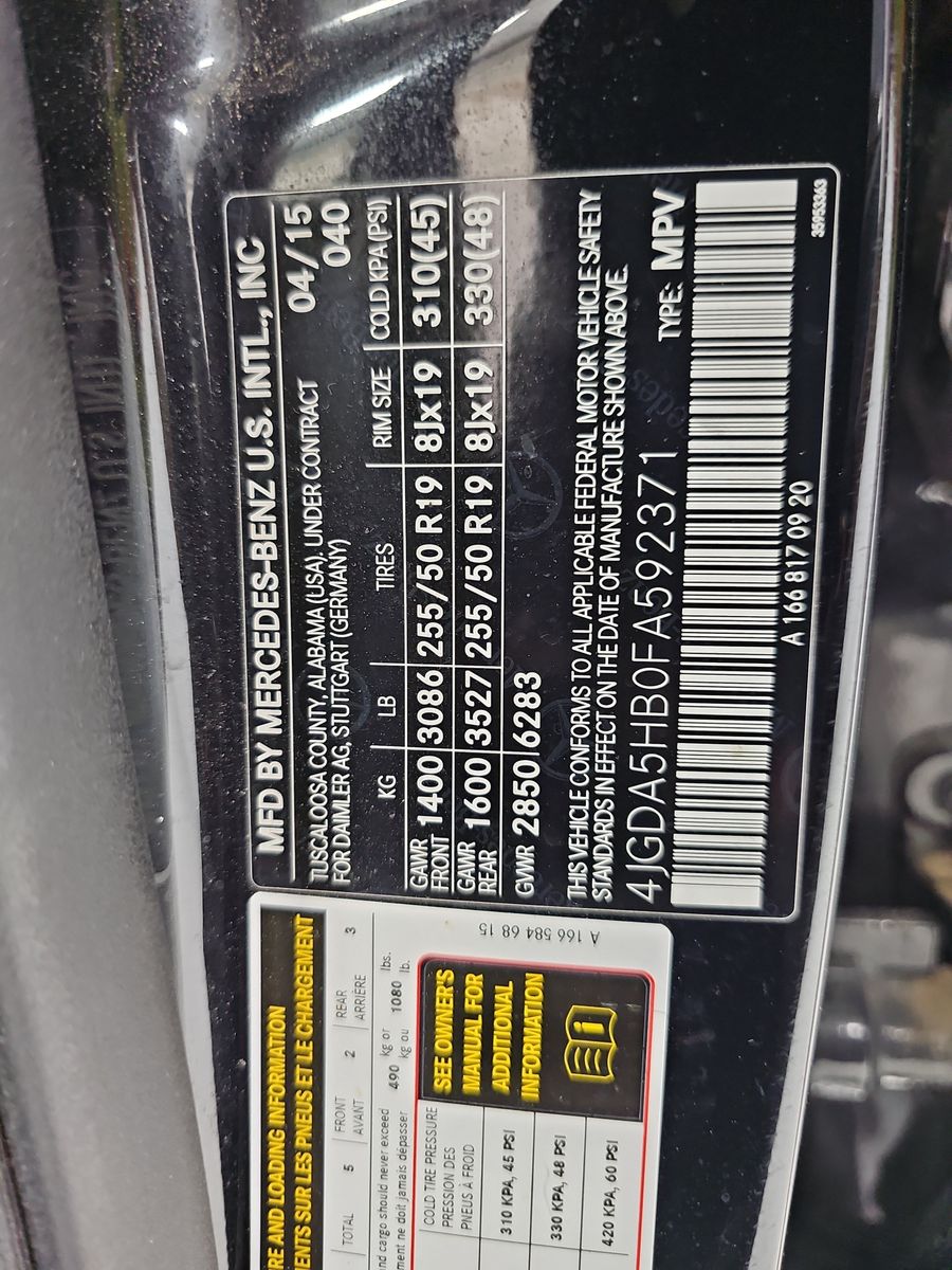 2015 Mercedes-Benz M-Class ML 350 AWD