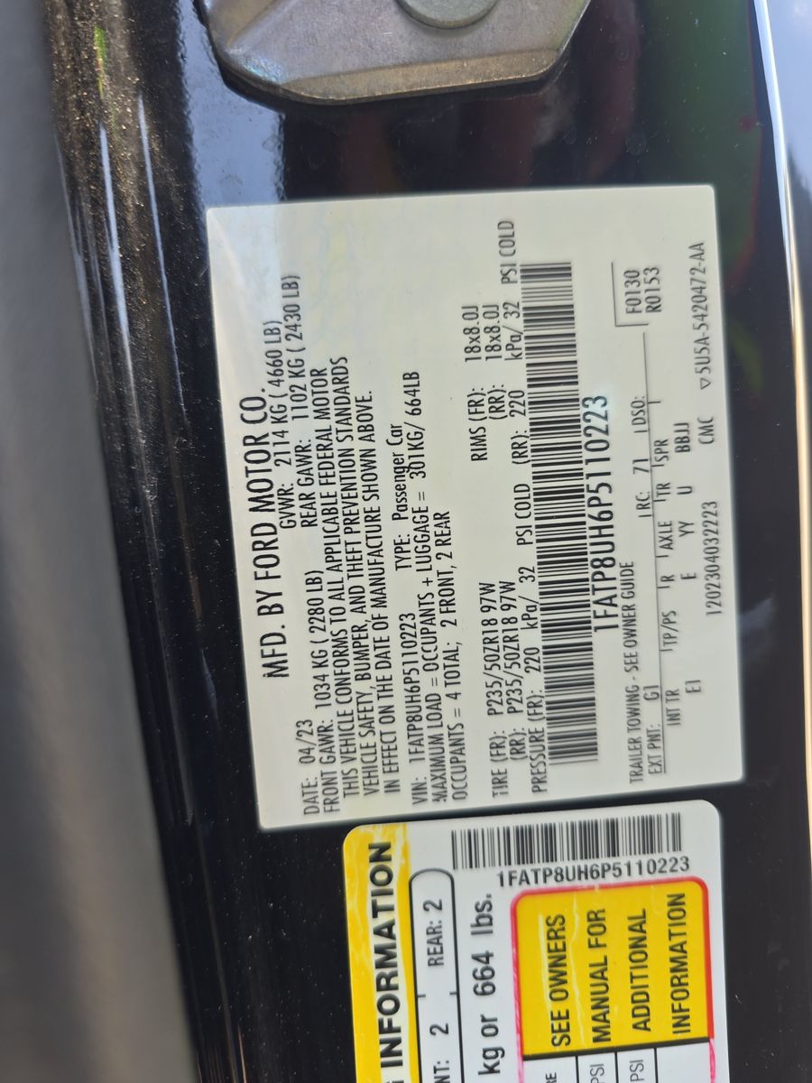 2023 Ford Mustang EcoBoost Premium RWD