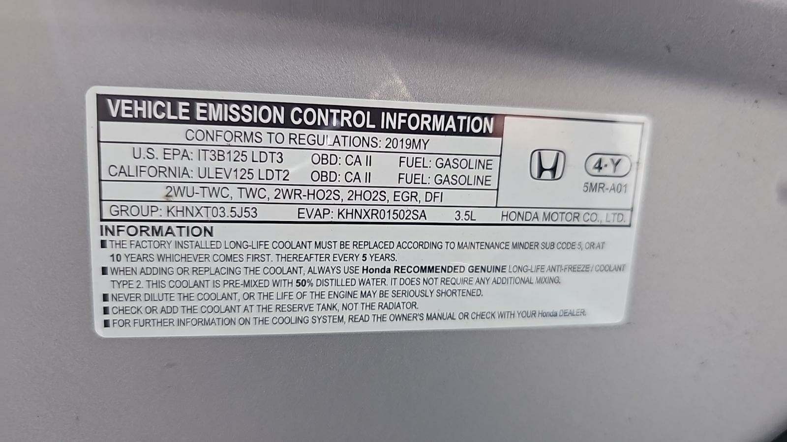 2019 Honda Odyssey EX-L FWD