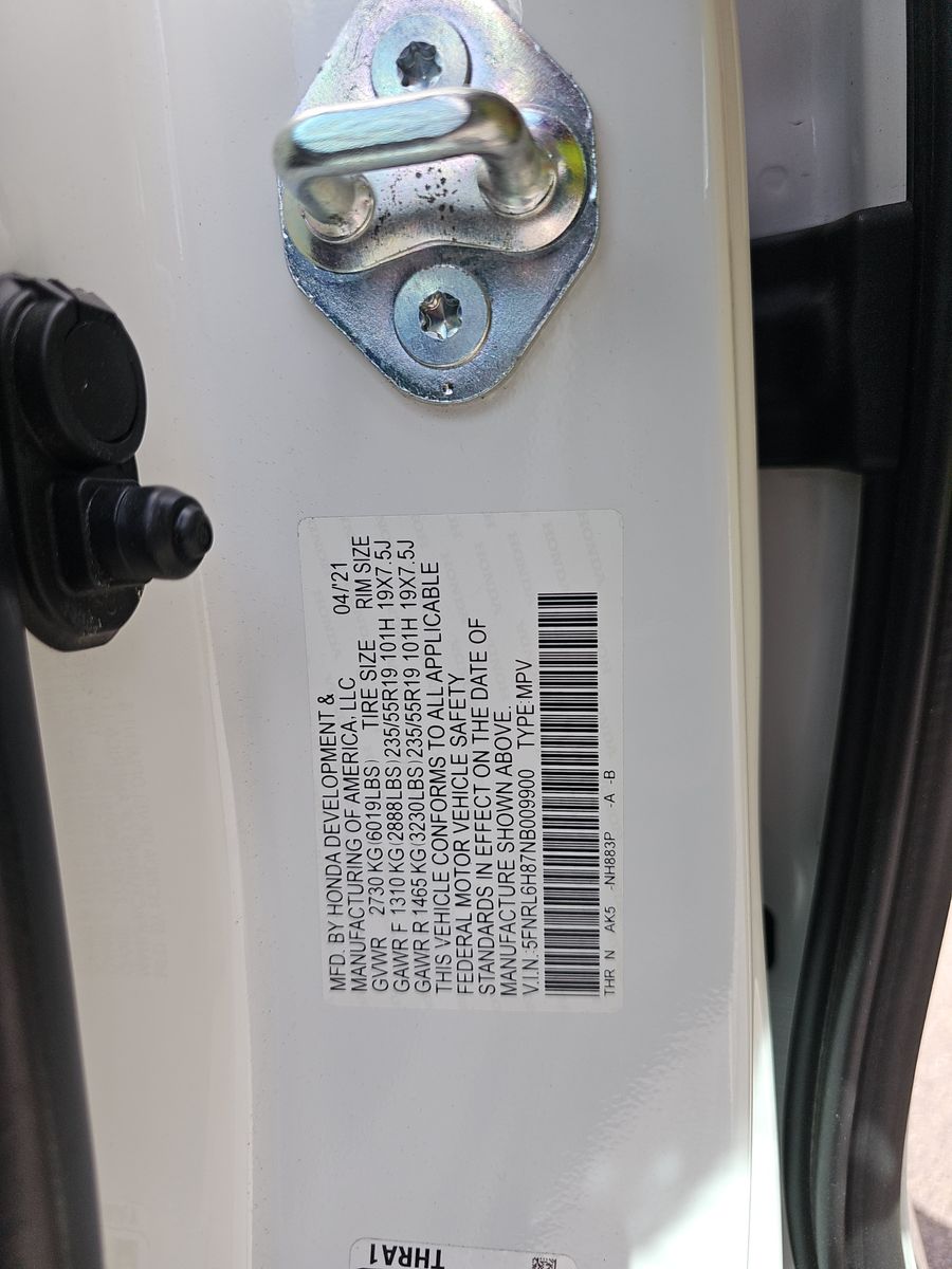 2022 Honda Odyssey Touring FWD