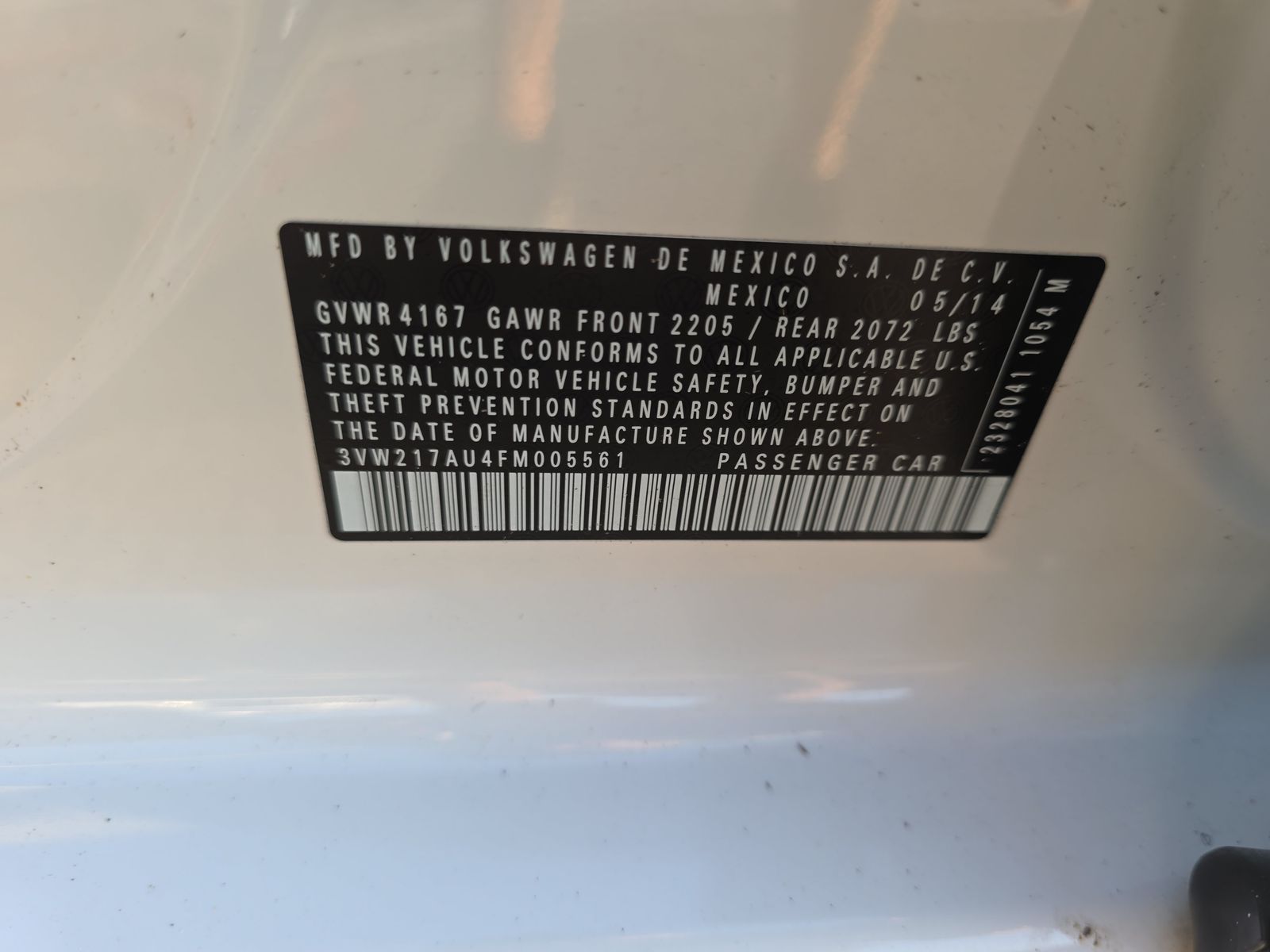 2015 Volkswagen Golf 1.8T S FWD