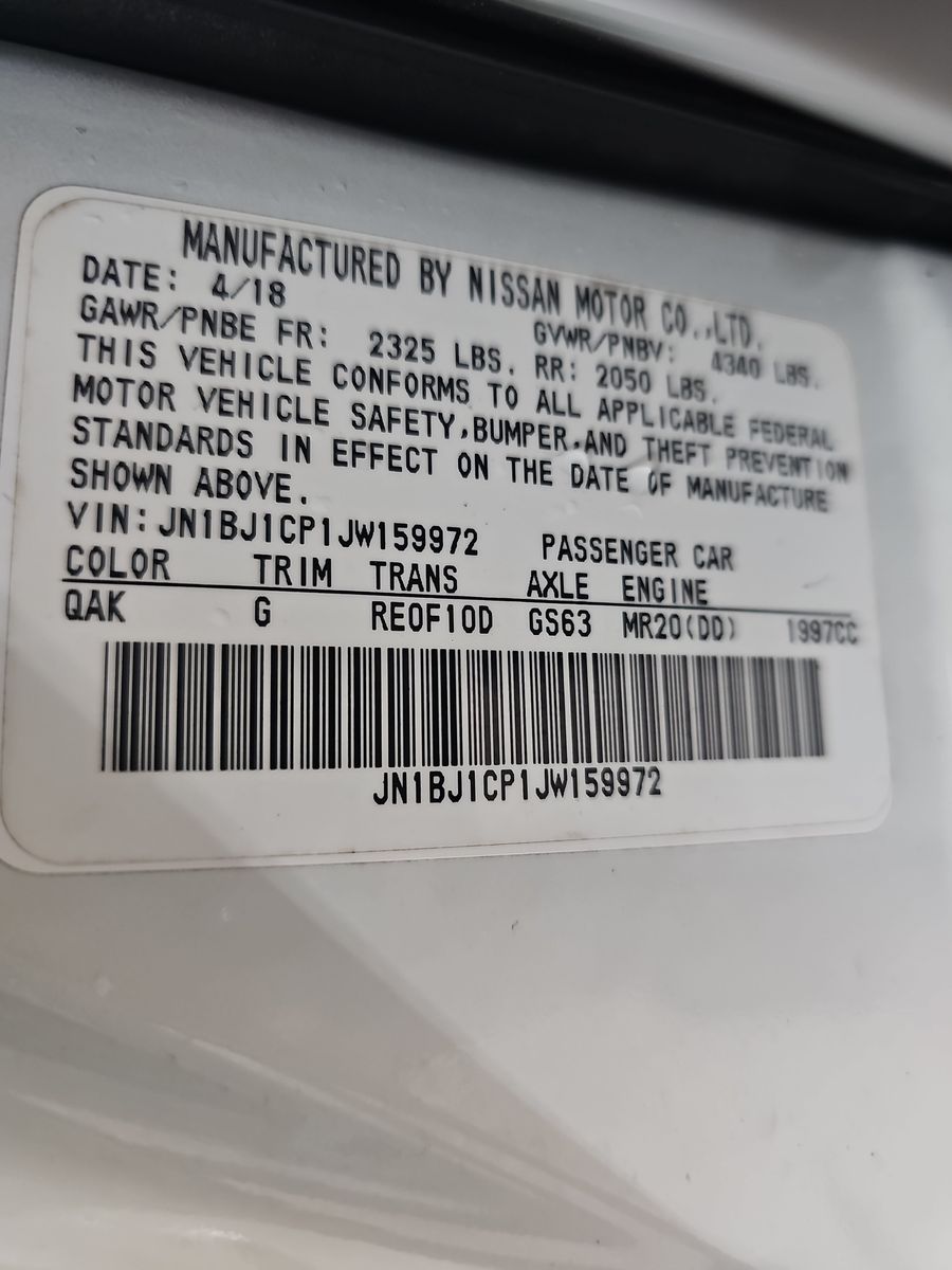 2018 Nissan Rogue Sport S FWD