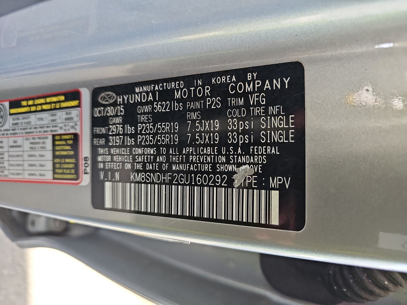 2016 Hyundai Santa Fe SE AWD