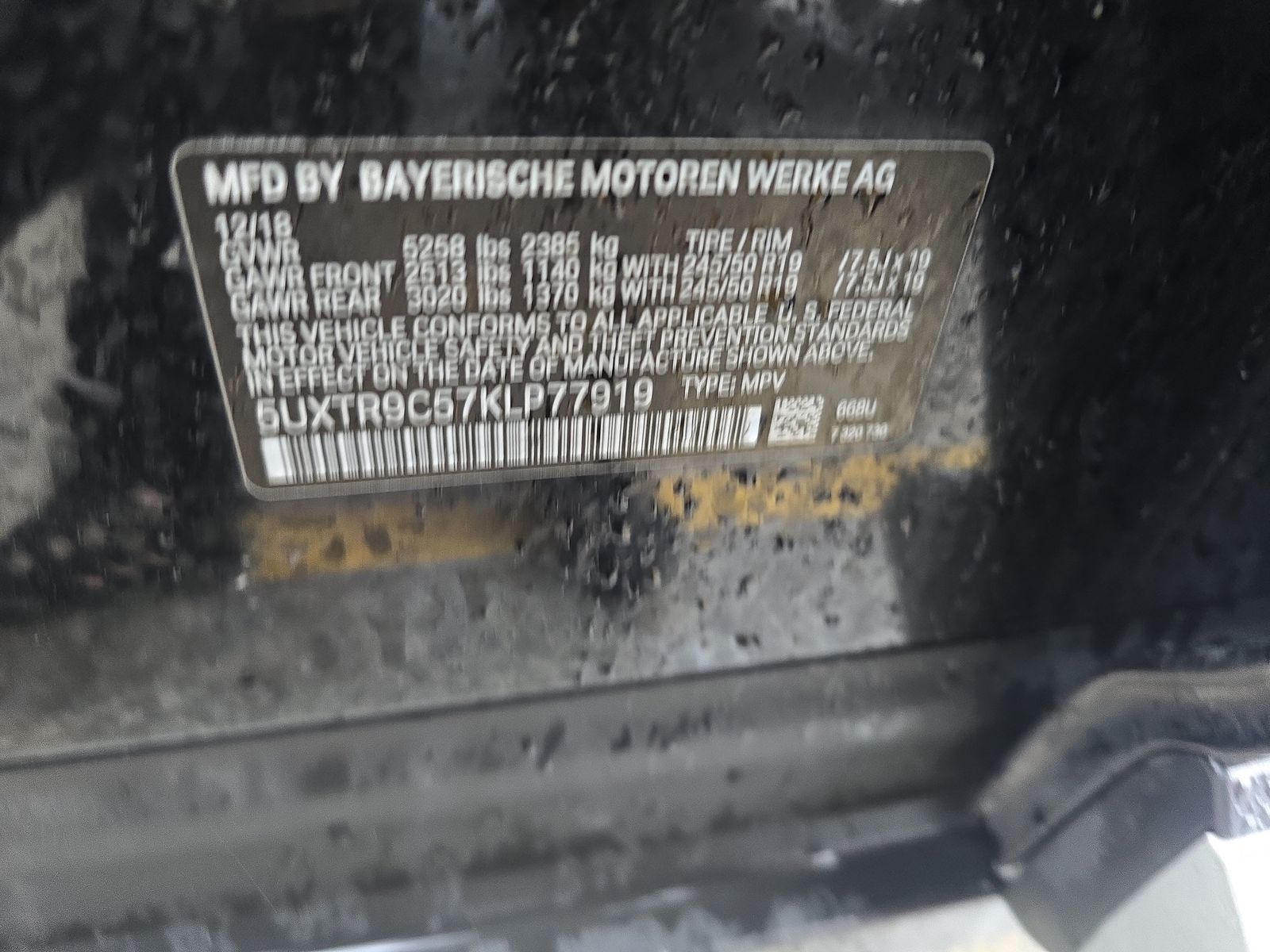 2019 BMW X3 xDrive30i AWD