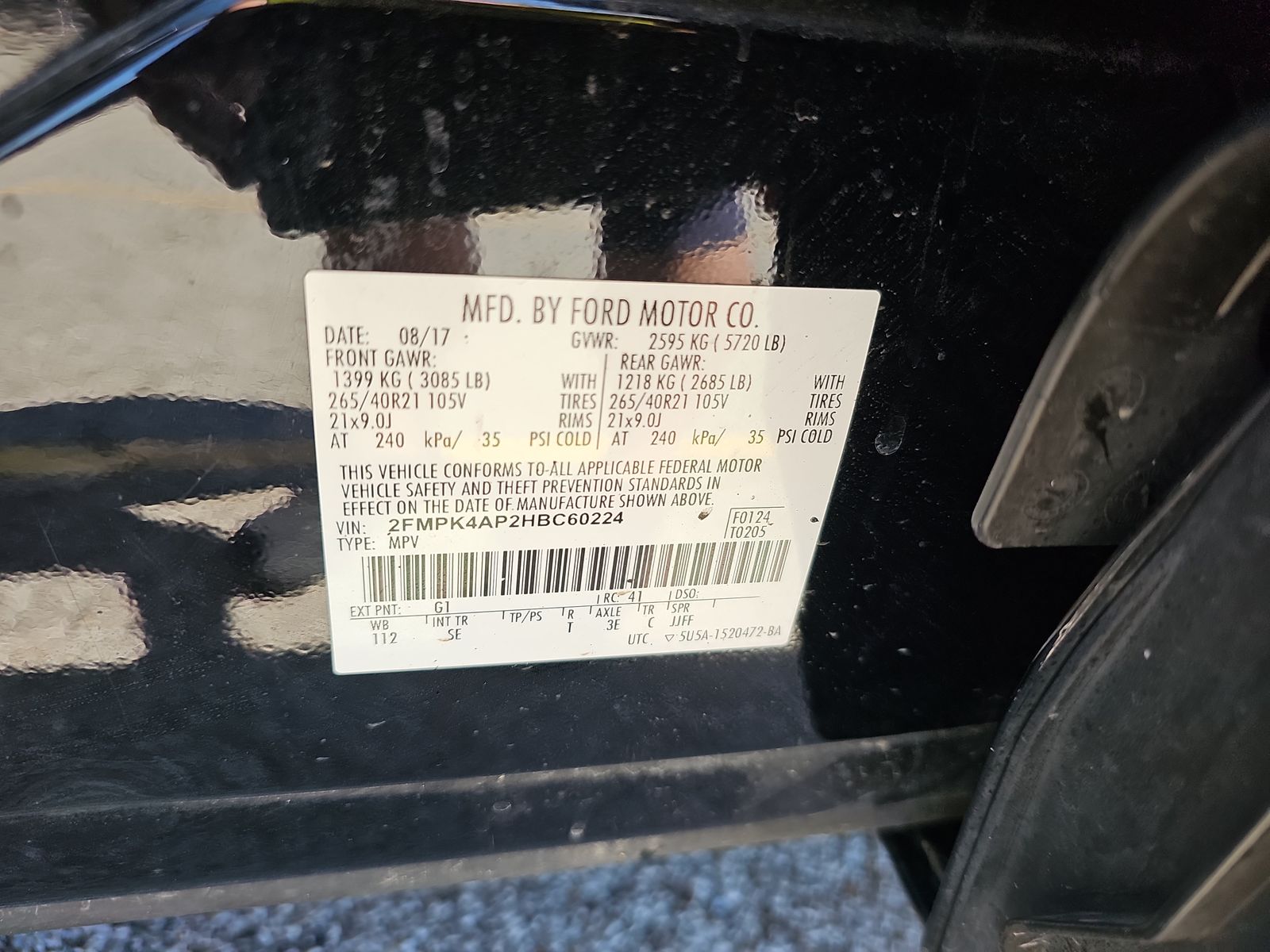 2017 Ford Edge Sport AWD