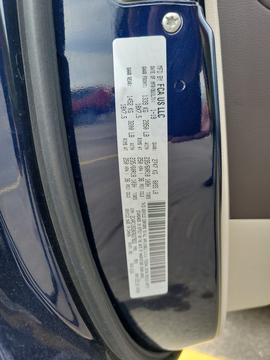 2019 Chrysler Pacifica Touring L FWD