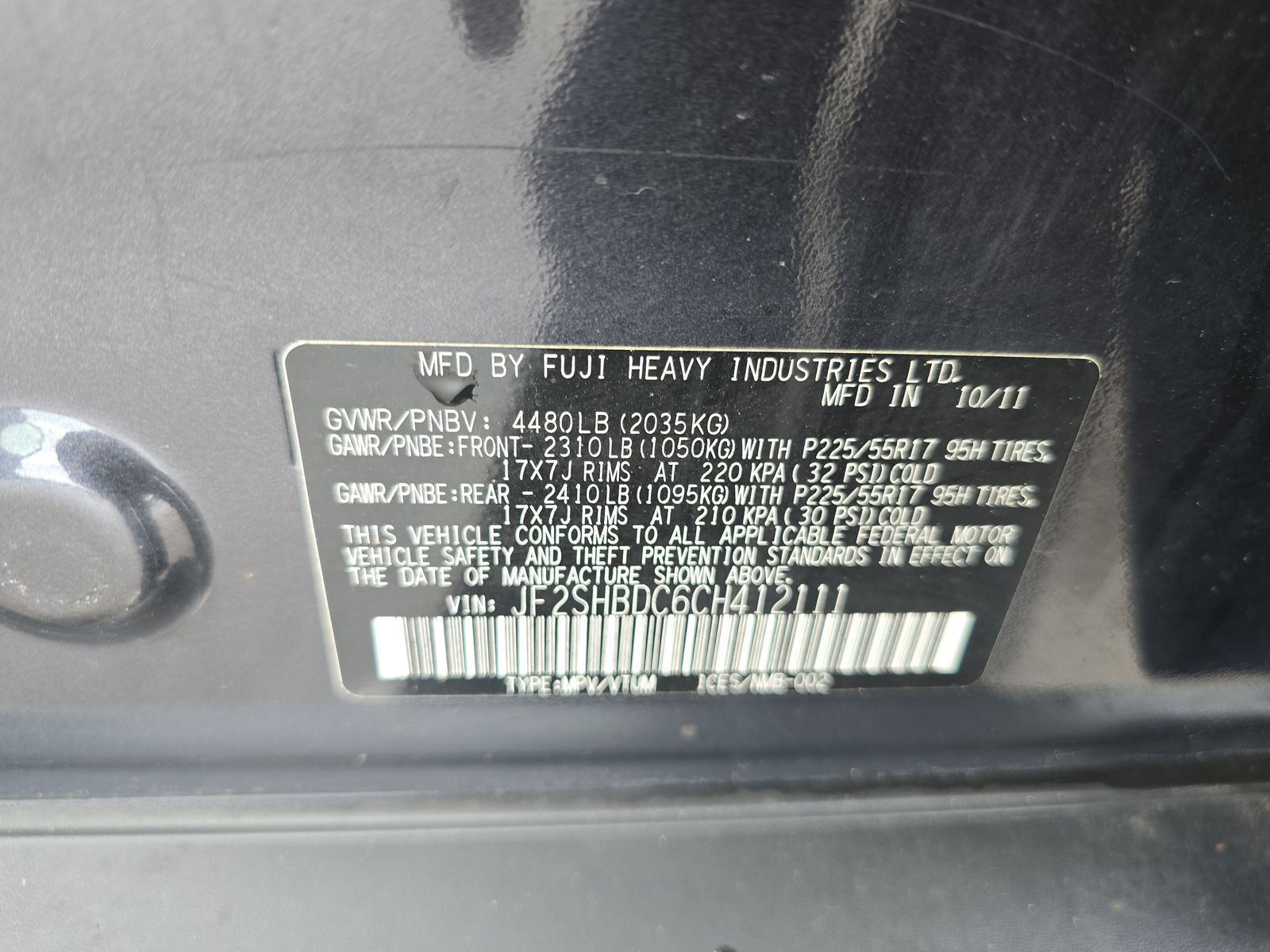 2012 Subaru Forester 2.5X Premium AWD