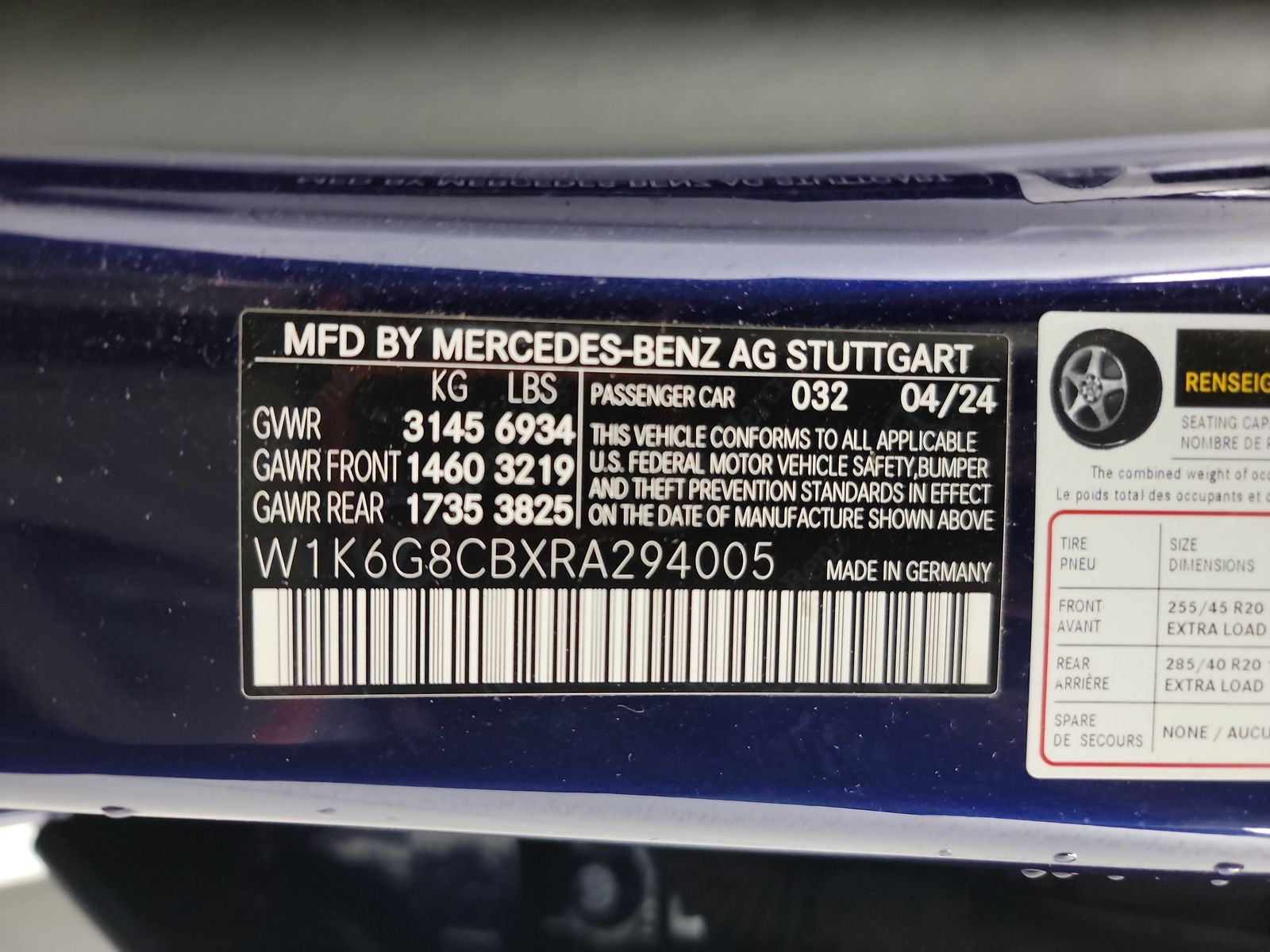 2024 Mercedes-Benz S-Class AMG S 63 E Performance AWD