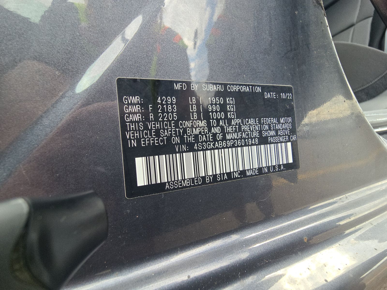 2023 Subaru Impreza Base AWD