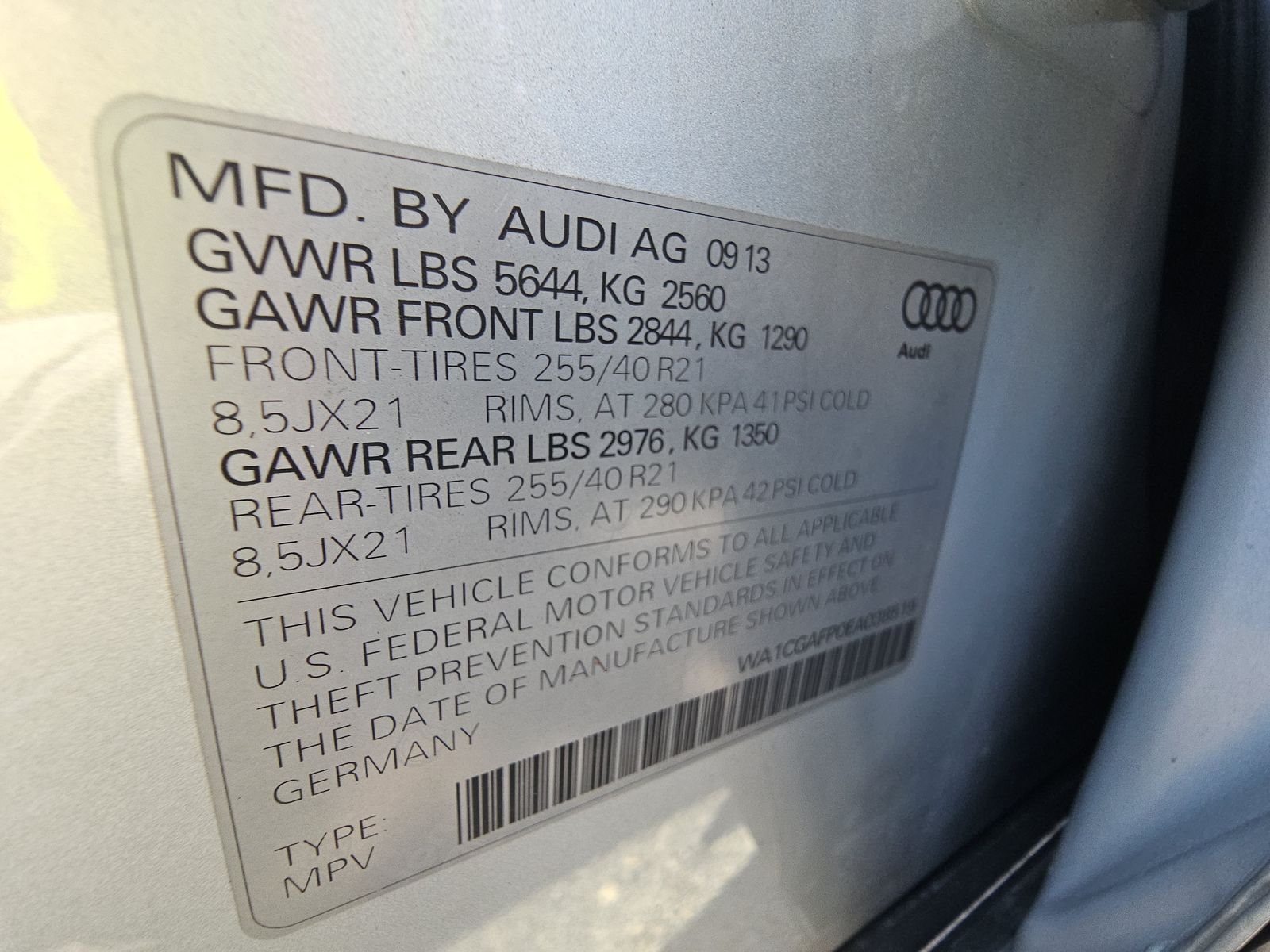 2014 Audi SQ5 Premium Plus AWD