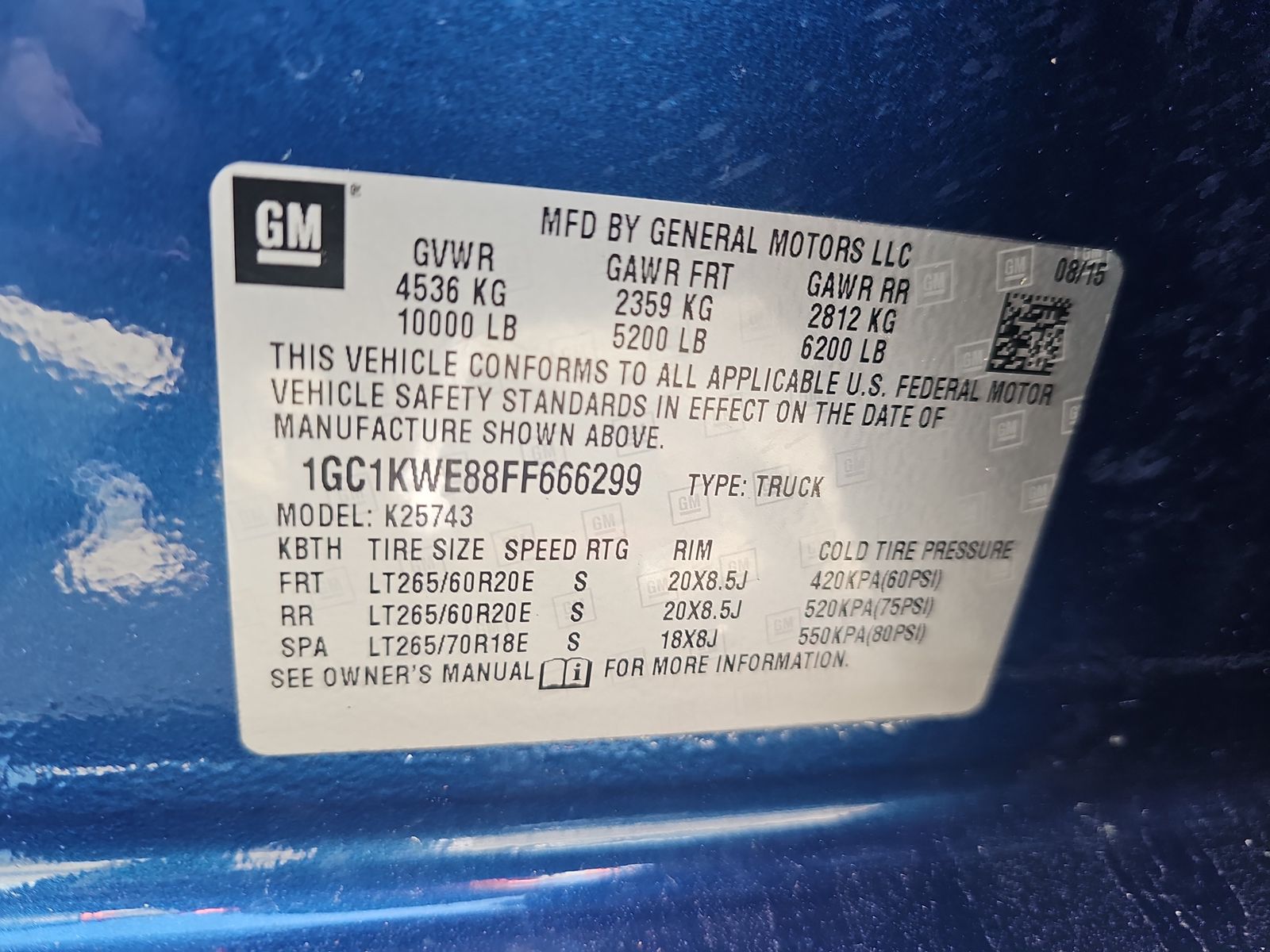 2015 Chevrolet Silverado 2500HD LTZ AWD