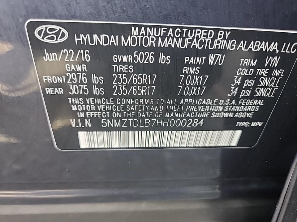 2017 Hyundai Santa Fe Sport Base AWD