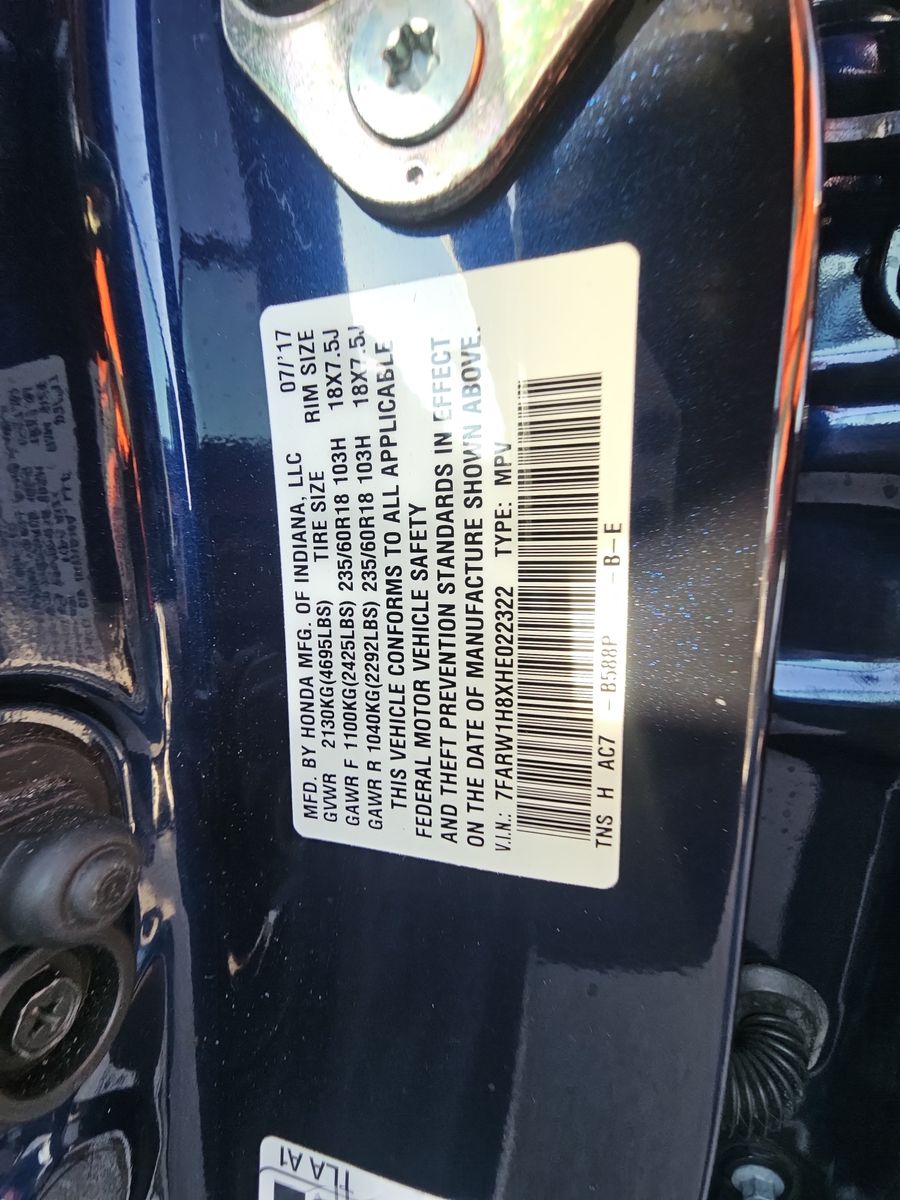 2017 Honda CR-V EX-L FWD