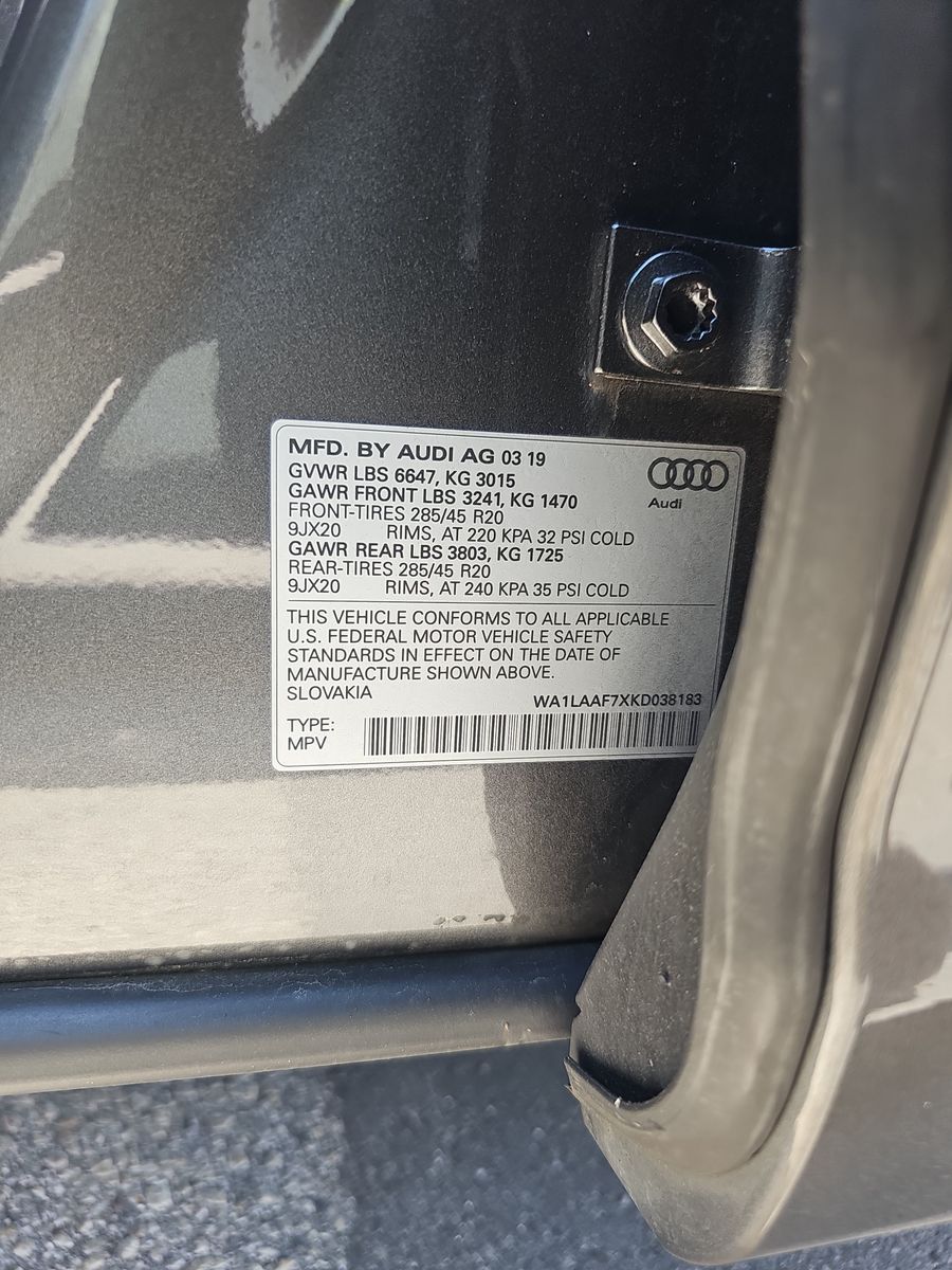 2019 Audi Q7 3.0T Premium Plus AWD