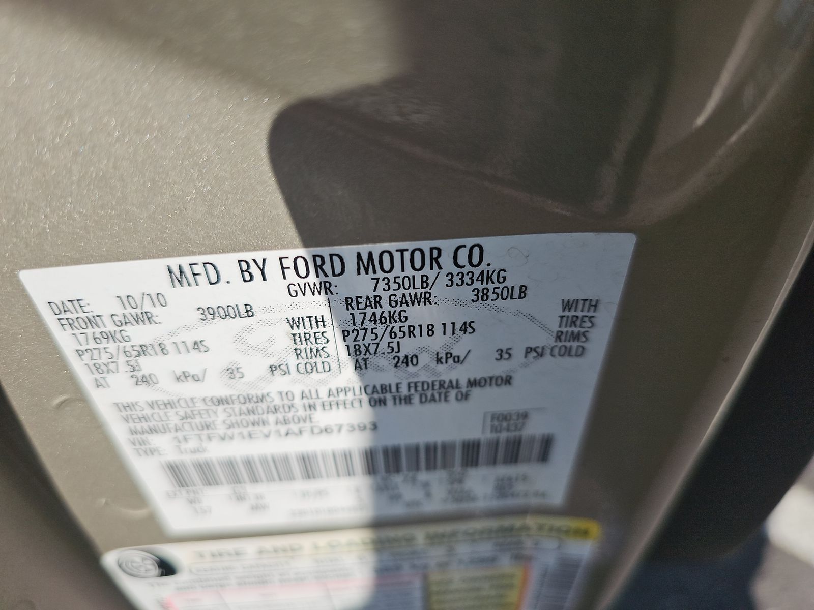 2010 Ford F-150 XLT AWD