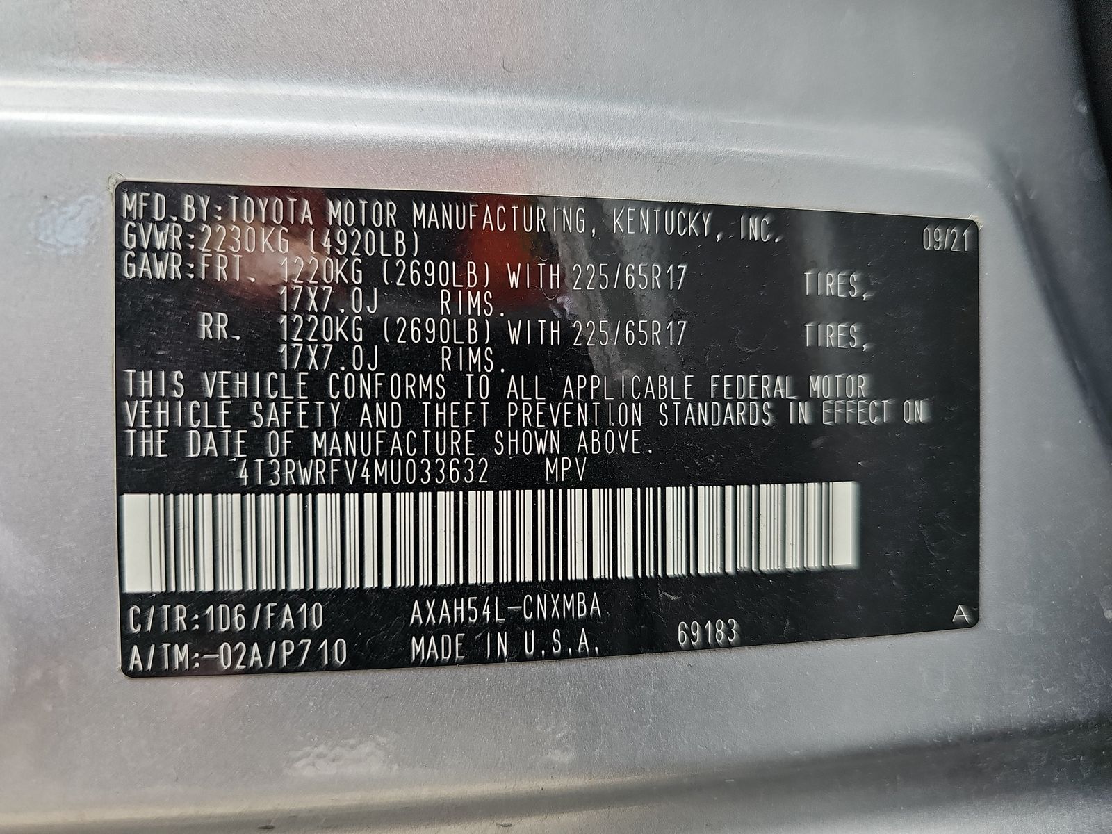 2021 Toyota RAV4 Hybrid XLE AWD