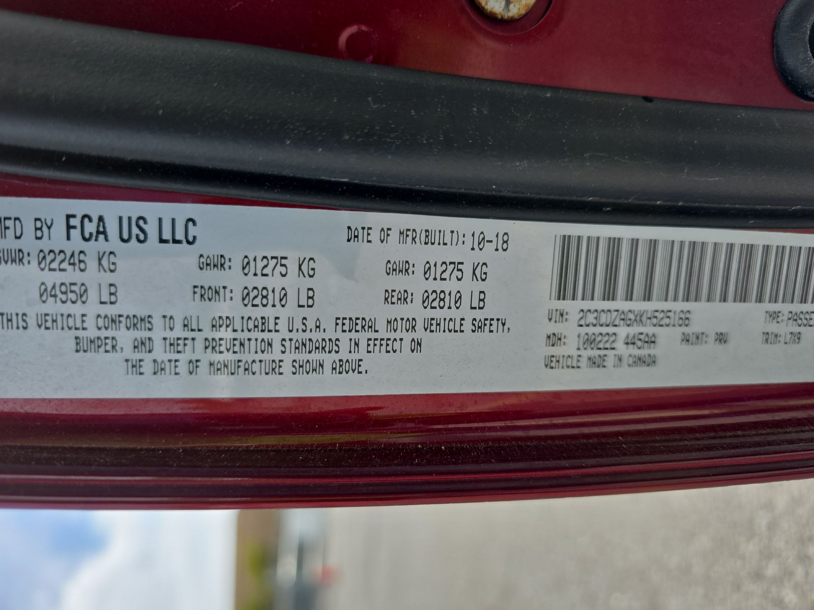 2019 Dodge Challenger SXT RWD