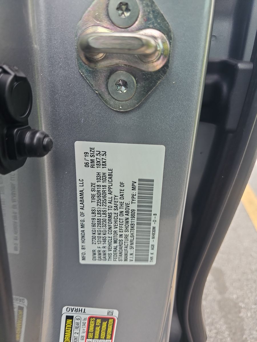 2019 Honda Odyssey EX-L FWD
