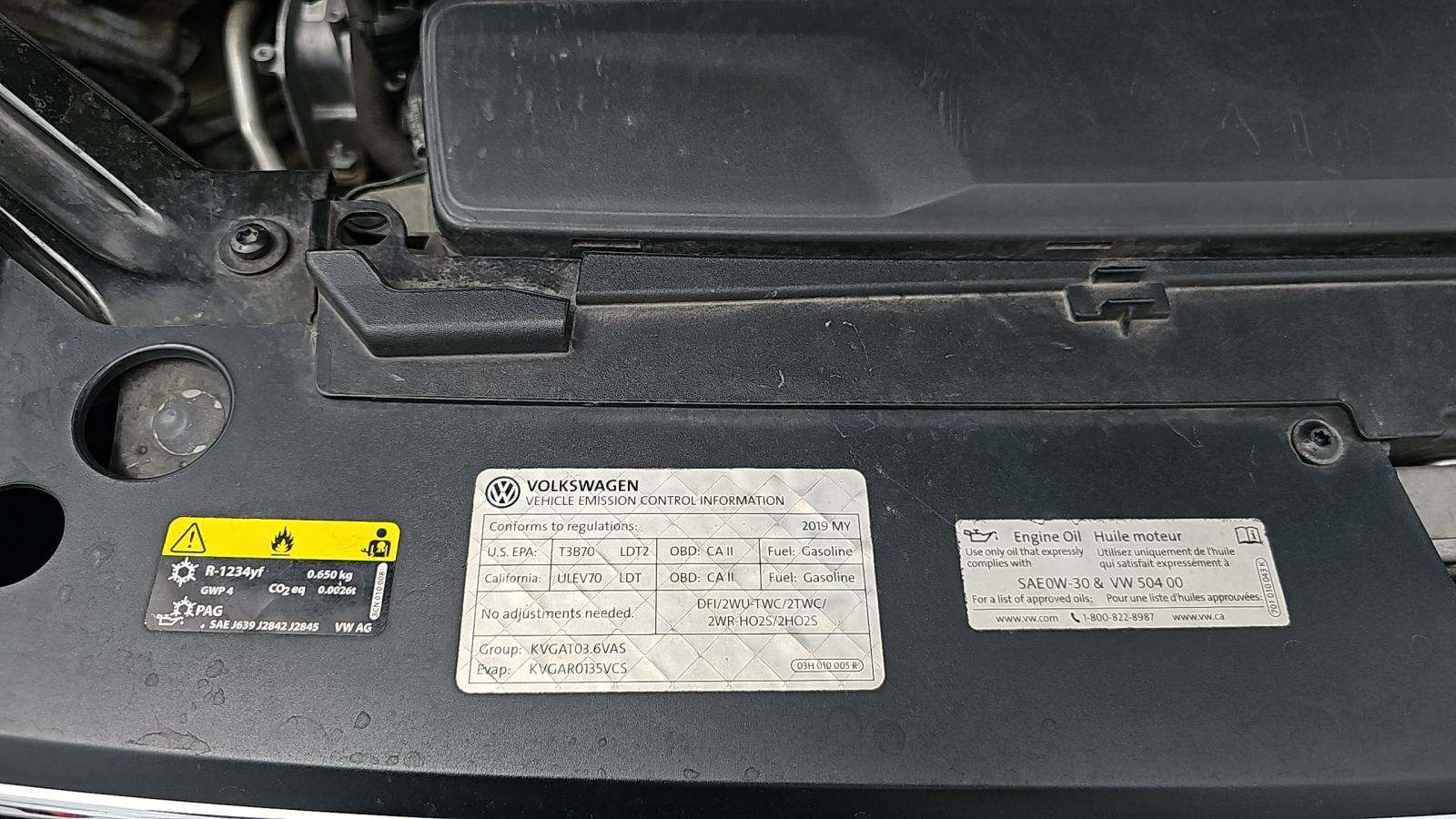 2019 Volkswagen Atlas 3.6L SE FWD