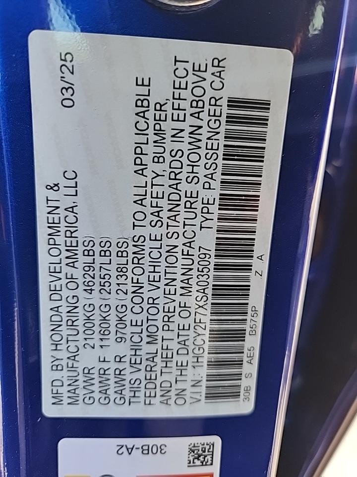 2025 Honda Accord Hybrid Sport-L FWD