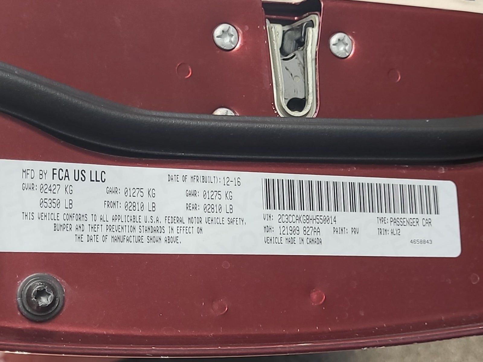 2017 Chrysler 300 C AWD