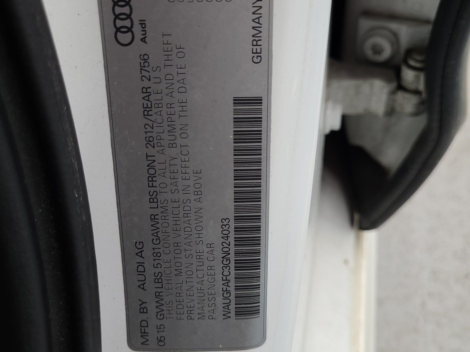 2016 Audi A6 2.0T Premium Plus AWD