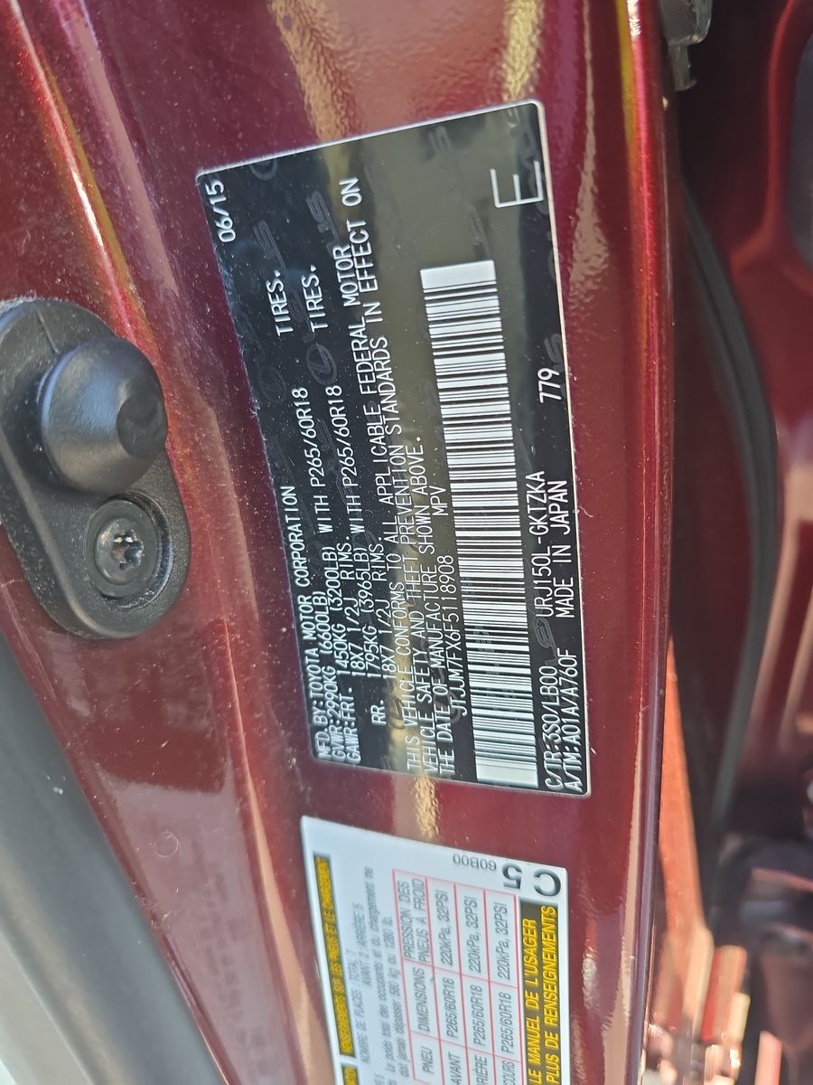 2015 Lexus GX GX 460 Luxury AWD