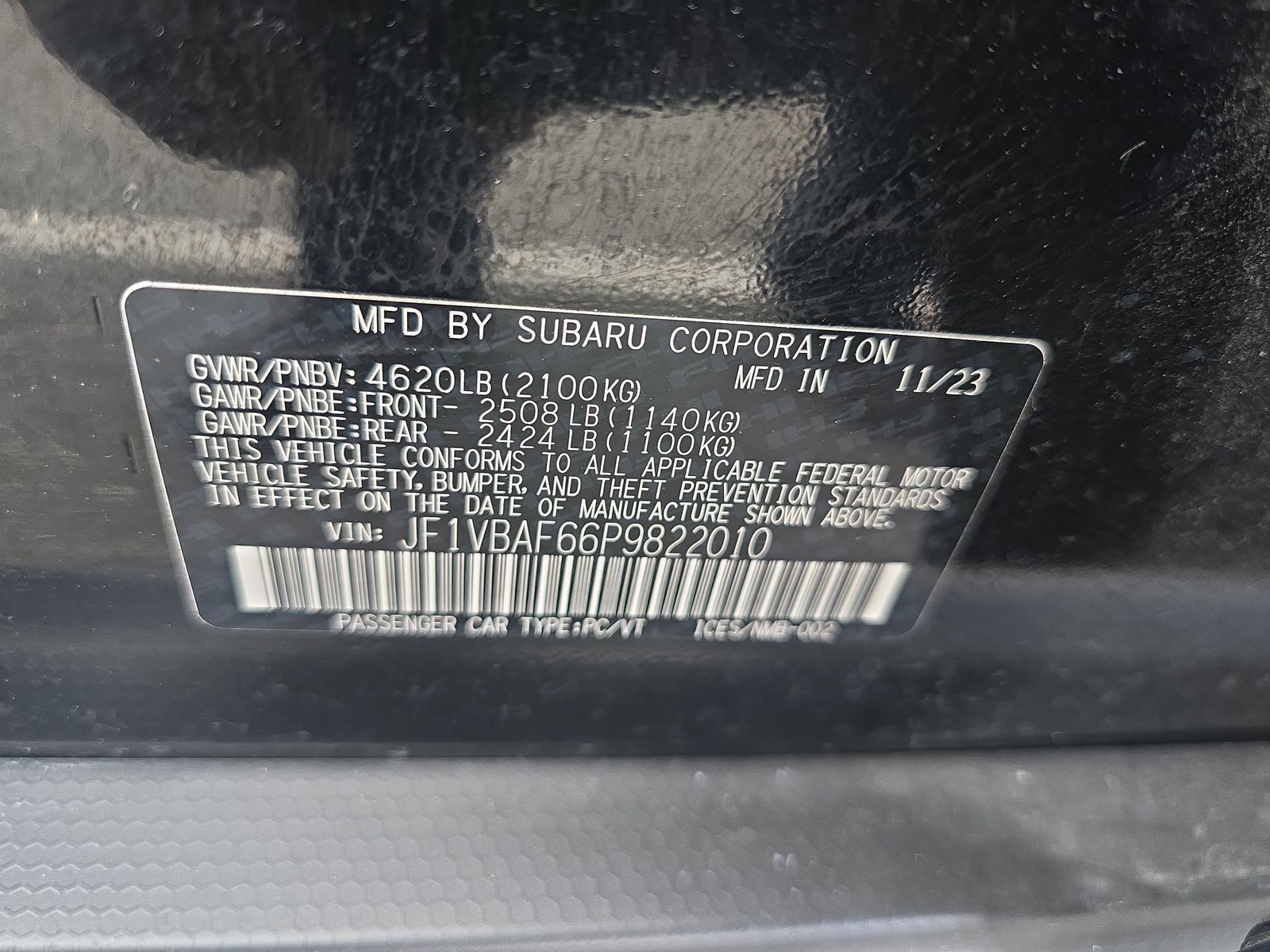 2023 Subaru WRX Premium AWD