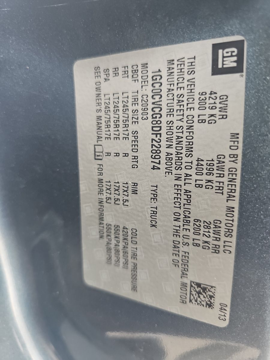 2013 Chevrolet Silverado 2500HD Work Truck RWD