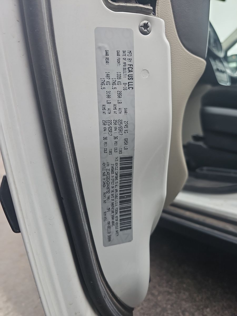 2016 Dodge Grand Caravan American Value Package FWD