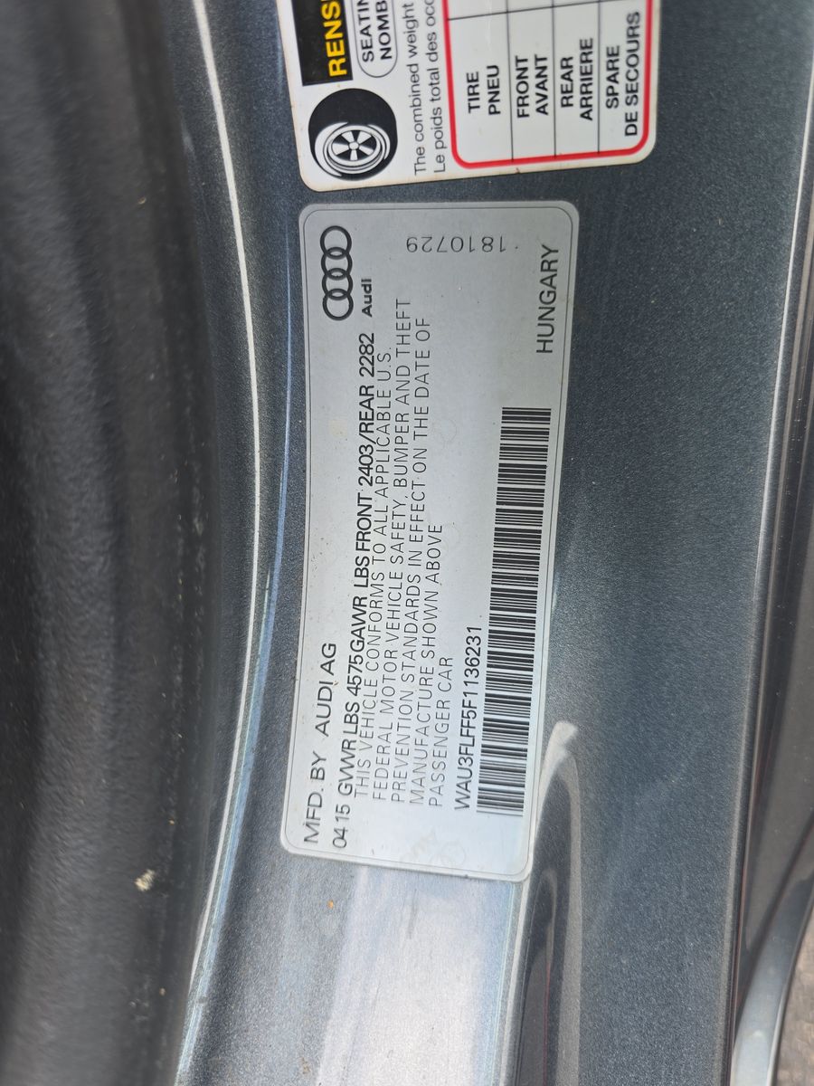 2015 Audi A3 2.0T Premium Plus AWD