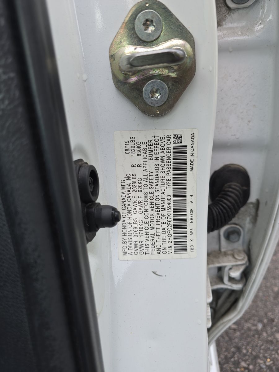 2019 Honda Civic LX FWD