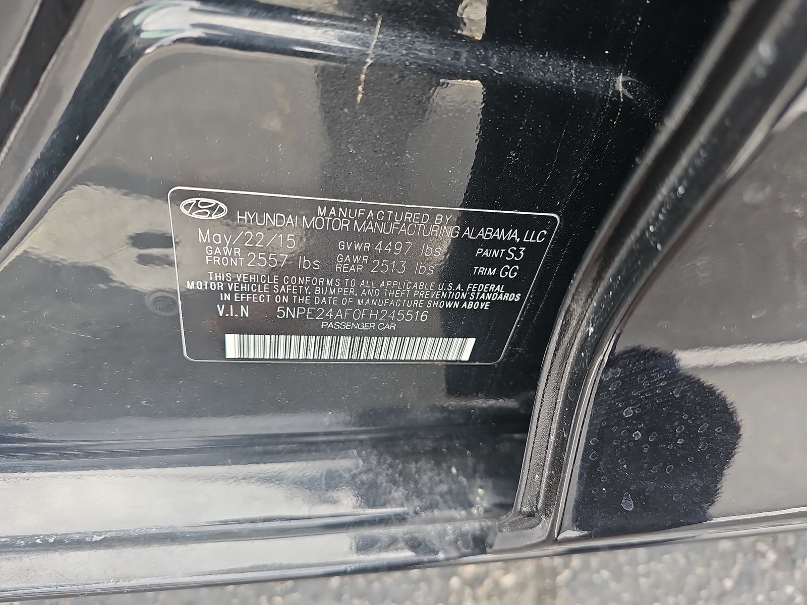 2015 Hyundai Sonata SE FWD