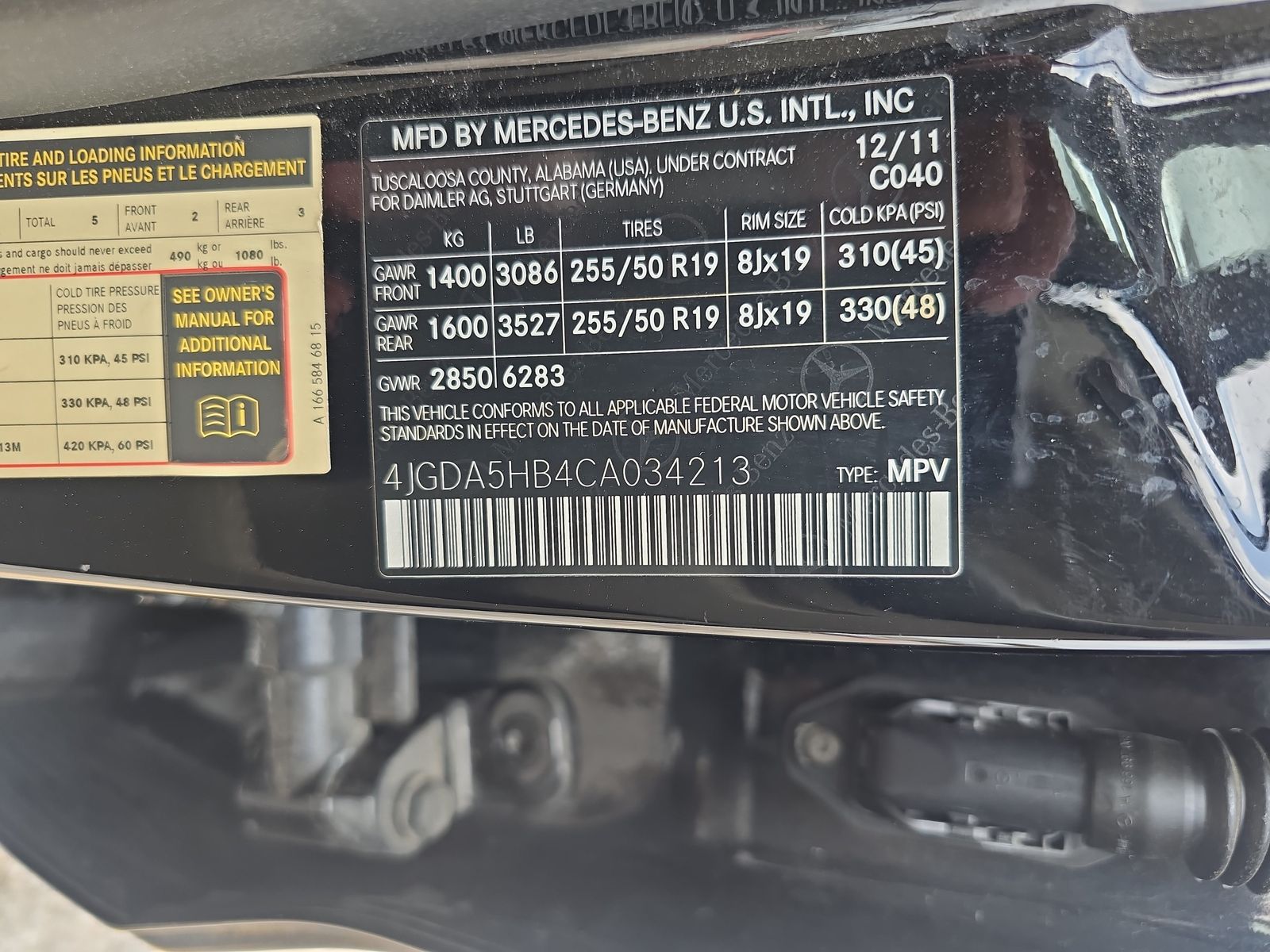 2012 Mercedes-Benz M-Class ML 350 AWD