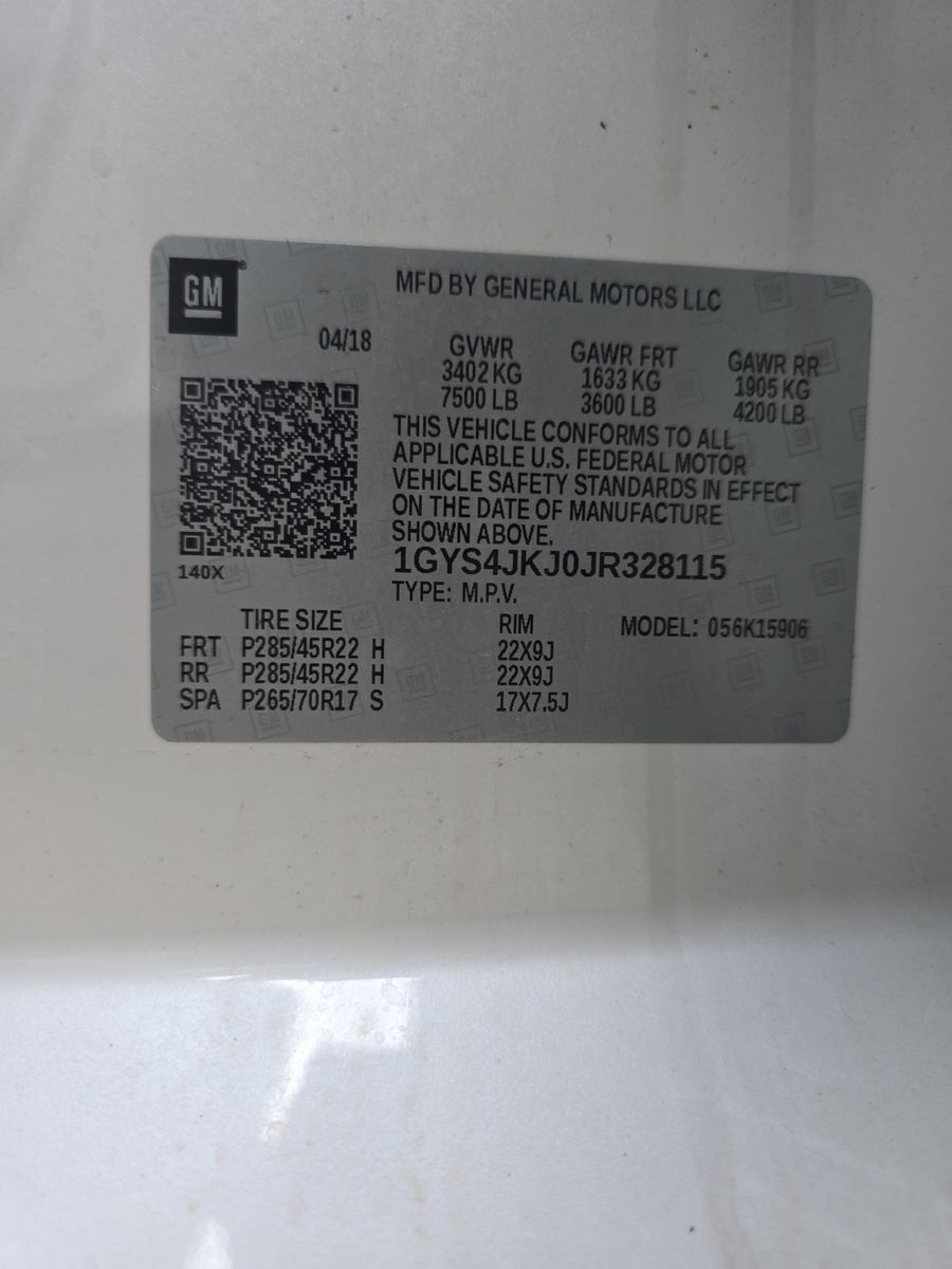 2018 Cadillac Escalade ESV Premium Luxury AWD