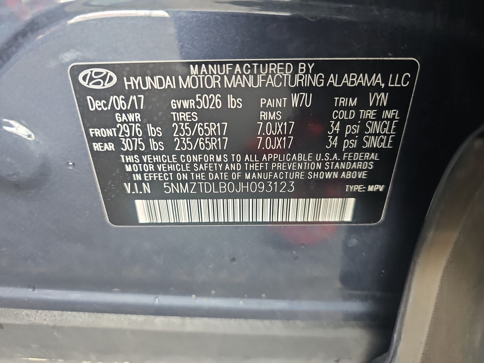 2018 Hyundai Santa Fe Sport Base AWD