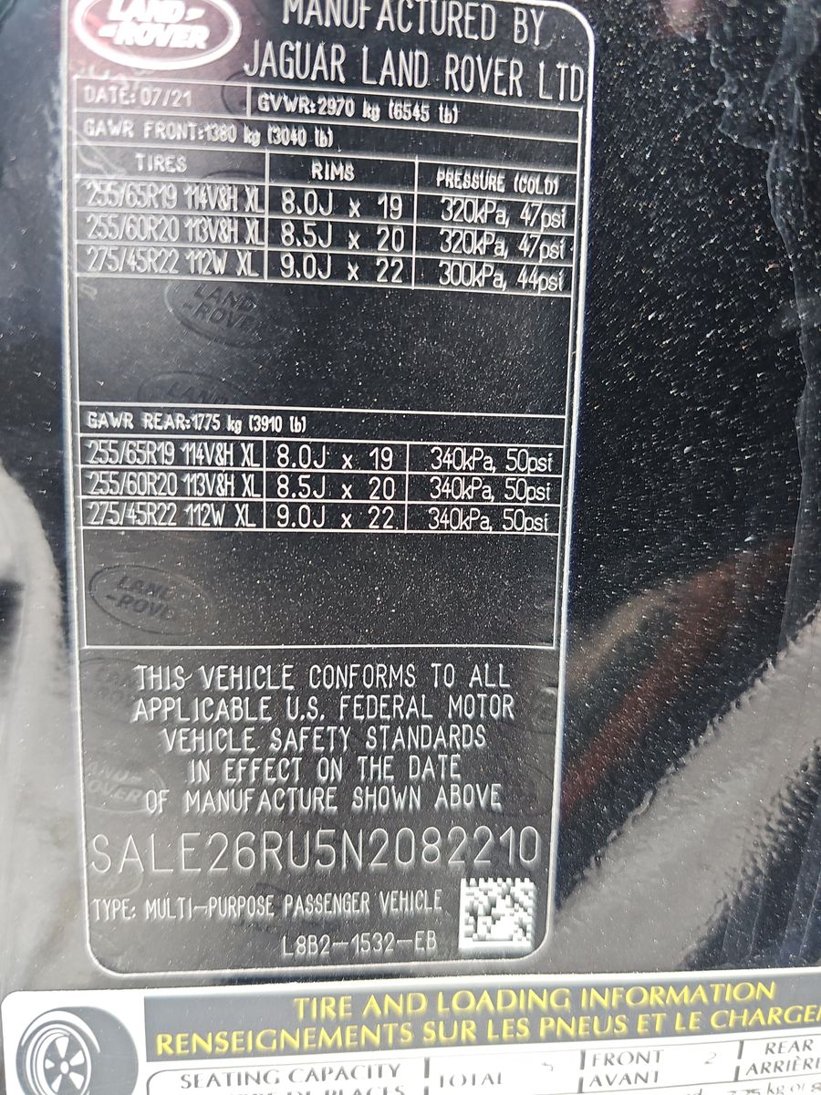 2022 Land Rover Defender 90 X-Dynamic SE AWD