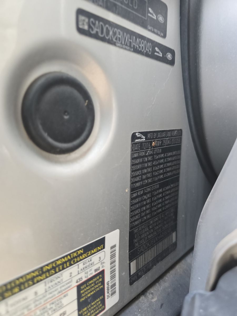 2017 Jaguar F-PACE 35t Prestige AWD